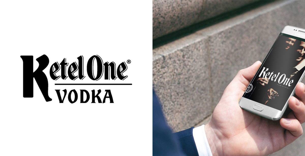 Ketel One phone mockup