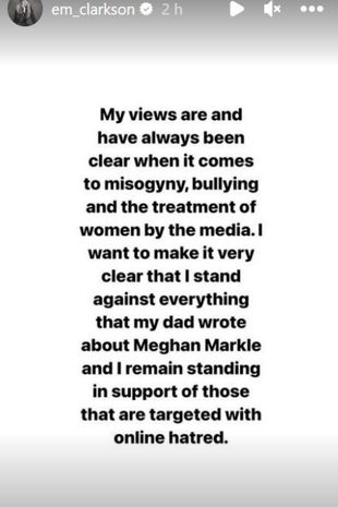 Em Clarkson Instagram Post