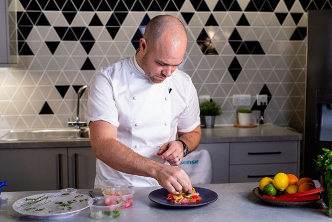 Image of a chef cooking